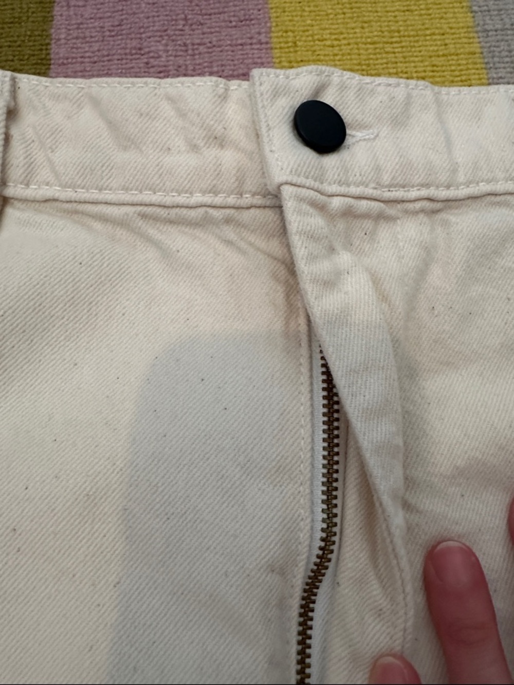 OZMA Jessie Jean, Tencel Bull Denim in Putty - Picture 5 of 6